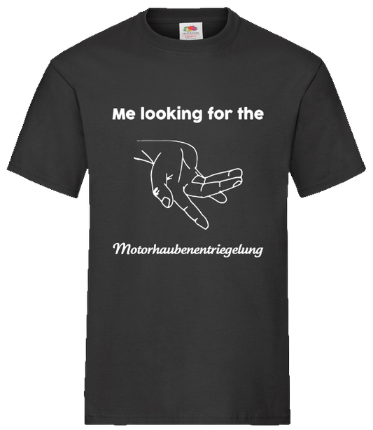 T-Shirt "Motorhaubenentriegelung"